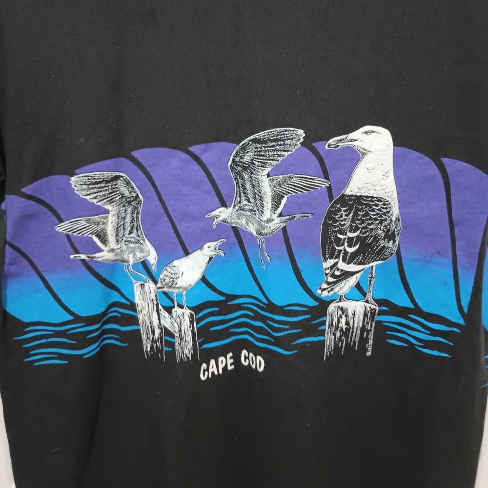 Men's Cape Cod Black T-Shirt XL  Comfortable Made in the U.S.A. Man's Shirt WOW - Picture 3 of 4